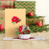 Lovepop Winter Paper Flower Basket Pop Up Card, 5x7-3D Greeting Card, Pop Up Christmas Cards, Kids Christmas Card, 3D Holiday Card, Winter Cards