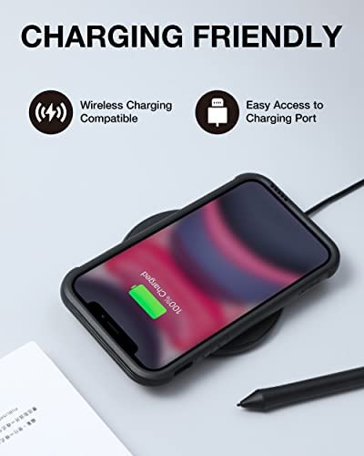 Raptic Shield for iPhone 11 Case, Shockproof Protective Clear Case, Military 10ft Drop Tested, Durable Aluminum Frame, Anti-Yellowing Technology Case for iPhone 11, Red