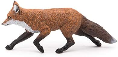 Papo -hand-painted - figurine -Wild animal kingdom - Fox -53020 -Collectible - For Children - Suitable for Boys and Girls- From 3 years old