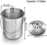 ENLOY Compost Bin, Stainless Steel Indoor Compost Bucket for Kitchen Countertop Odorless Compost Pail for Kitchen Food Waste with Carrying Handle 1.3 Gallon Easy to Clean