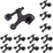 HOME MASTER HARDWARE 12 Pack Hinge Pin Door Stops Heavy Duty Adjustable Door Stopper Doorstop Matte Black
