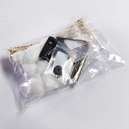 Universal Lighter Replacement Repair Kit Pack for Petrol Gas Fluid Lighter ( Flint Stones, Flint Spring & Base Plate, Flint Wheel, Cotton, Wick, and Felt Pad )