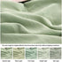 Sage Green Pom Poms Pillowcases, Green Standard Pillow Cases Set of 2, 100% Washed Microfiber, Dark Sea Green Ball Fringe Pillow Cover, 2 Pack (Queen, Sage Green)