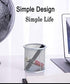 Qualsen Pen Holder for Desk 4 Pack, Mesh Desk Organizer Pencil Holder for Desk, Mesh Pen Holders Office Pen Organizer Silver, 4 Pack