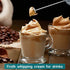 Cincred Milk Frother - Hand Operated Battery Powered Frother for Coffee, Electric Whisk, Foam Maker and Drink Mixer for Your Latte, Cappuccino, Frappe, and Hot Chocolate (Gray)