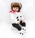 Pedolltree Reborn Baby Girl Dolls Clothes 18 inch Panda Outfits Accesories for 17-19 inch Reborns Doll Newborn Baby Girl Matching Clothing