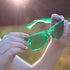 PURPLE CANYON Green Color Therapy Mood Glasses Migraine Glasses Light Therapy Chakra Healing Glasses Chromotherapy Green Colored Lenses