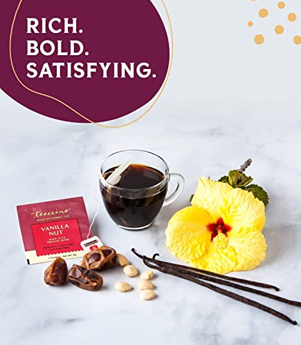 Teeccino Vanilla Nut Herbal Coffee Tea Bags, 10 ct