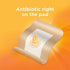 Band-Aid Brand Infection Defense Adhesive Wound Covers with Neosporin Antibiotic Ointment On The Pad for First Aid Wound Care, Bacitracin Zinc & Polymyxin B Sulfate, Sterile, Large, 6 ct
