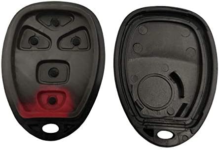 Keyless Entry Remote Car Key Shell Casing Replacement Key Fob Case Fit for 2007-2014 Suburban Tahoe Traverse/GMC Acadia Yukon/Cadillac Escalade SRX/Buick Enclave/Saturn Outlook