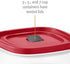 Rubbermaid Easy Find Lids 7-Cup Food Storage and Organization Container, Racer Red