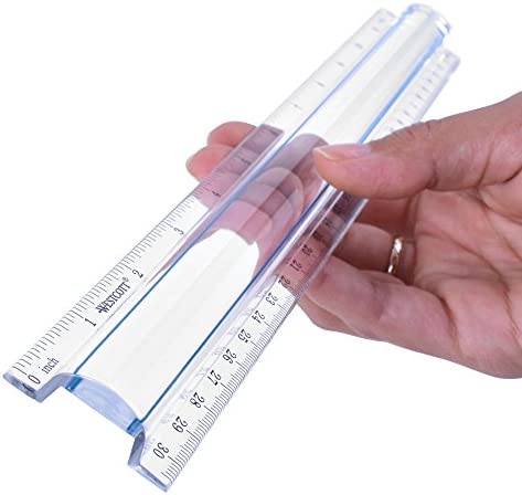 Westcott 12-Inch Data Processing Magnifying Ruler, Clear