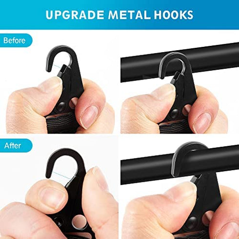 Theopot 2 Point Sling and 2 Pack Qucik Release QD Sling Swivels Mount Adjustable Length,Push Button QD Sling Mount Sling Swivels(Black)