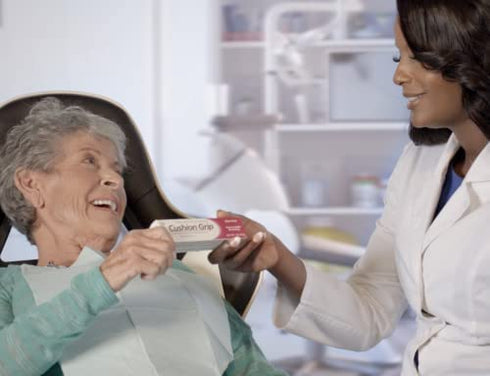Cushion Grip - a Soft Pliable Thermoplastic for Refitting and Tightening Dentures 1 Oz (28 Grams)