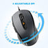 TECKNET Wired Mouse, USB Wired Computer Mouse, 3600DPI 4 Adjustable Levels, 6-Button Ergonomic Mice, Home and Office Mouse for Laptop PC Desktop Notebook - Grey