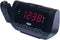 Naxa Electronics NRC-173 Projection Dual Alarm Clock, LED Display, Integrated with Am/FM Radio, Multicolor