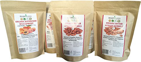 Organic Raw Bitter Apricot Kernels - Gluten Free - Vegan - The Best Bitter Apricot Seeds for B17 Vitamin - Made in The European Union - 7 Oz. 200g