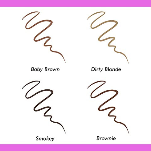 Lime Crime Bushy Brow Pen, Smokey (Black Brown) - Thin Precision Eyebrow Pencils Define, Shape, Build, Fill In & Flick Up - Eyebrow Filler for Natural Looking Brows - Vegan & Cruelty-Free