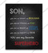 "Son-You Are My Favorite Superhero" Inspirational Wall Art Sign -8 x 10" Artistic Typographic Poster Print-Ready to Frame. Perfect Home-Kids Bedroom-Nursery Decor. Great Decoration for Marvel Fans!