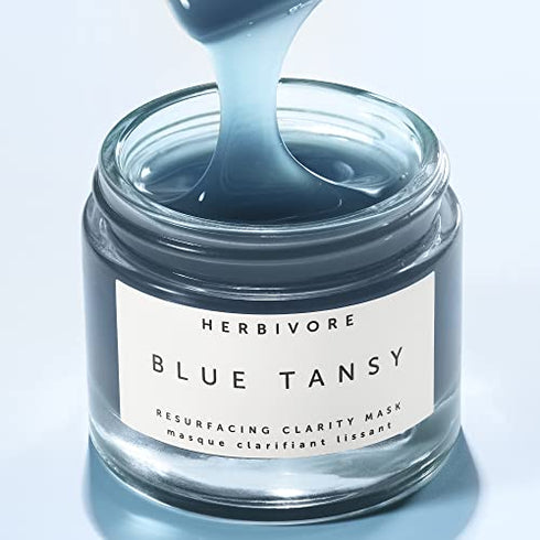 HERBIVORE Botanicals Blue Tansy BHA and Enzyme Pore Refining Mask. Gently Clarify Skin, Minimize Pores and Soothe Redness (2.02 oz)