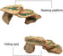 Tfwadmx Bearded Dragon Basking Platform, Resin Reptile Climbing Shale Step Ledge Ramp Rock Hideout Cave Terrarium Landscape Hiding Spot for Turtle Lizard Leopard Gecko Snake Chameleon Frog