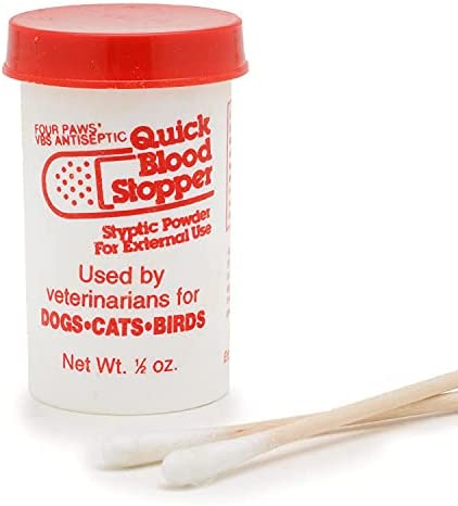 Four Paws Quick Blood Stopper Antiseptic Styptic Powder, .5 oz