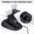 2 Pack PS4 Controller Charger, Playstation 4 / PS4 / PS4 Pro / PS4 Slim Controller Charging Dock Stand Stations with Dual Micro USB Fast Charging & LED Indicator (Black & White)