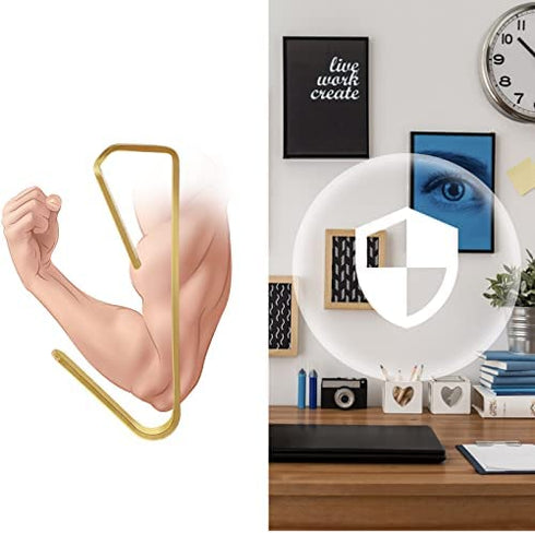 100lbs Picture Hangers, Hommie Picture Hanging Hooks Heavy Duty Picture Hangers Frame Hooks Picture Hanging Kit for Drywall Wooden Wall Hanging Hardware for Pictures,Canvas,Mirror (20Pcs)