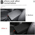 INTGET Car Center Console Armrest Cover for Subaru Forester Accessories 2019 2020 2021 2022 2023 Leather Middle Arm Rest Box Lid Cover Seat Pad Protector(Black)