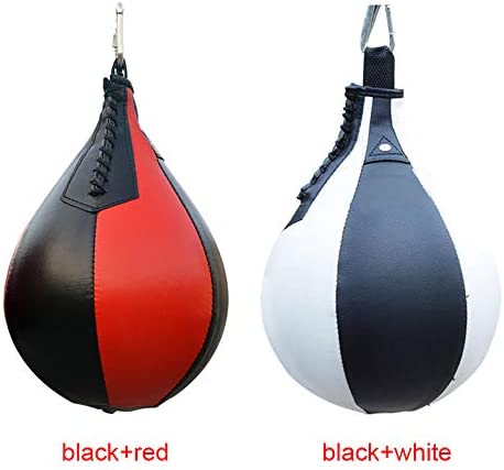 CALIDAKA Speed Punching Ball Boxing Speed Bag Hanging Boxing Ball, Hanging Swivel Speed Bag, PU Leather Muay Punching Ball Striking Bag for Gym MMA Boxing Sports Punch Bag