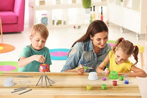 Wind Chime Making & Painting Kit - Arts and Crafts Gift for Girls & Boys Ages 4, 5, 6, 7, 8, 9, 10 -12 - Birthday & Christmas Gifts for Kids - Kid Art & Craft Kits - DIY Stuff for Girl Age 4-12