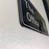 The Office Sign, Black and White Acrylic Sign for Mens Home Office Business Decor, The Office Merchandise TV Show Official Logo Sign Gift, The Office Self Adhesive Plastic Plaque for Door Wall, 9 x 3"