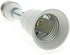 Aukora E26 E27 Light Bulb Socket Extender, Bendable Medium Base Light Socket Converter for Motion Sensor Light Bulb Standard LED Bulbs, Adjustable Vertical 180° Horizontal 360°(2 Pack)