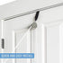 DMI Shoulder Pulley Over the Door for Physical & Shoulder Rehab, Occupational Therapy Aid with Easy Grip Handles, White
