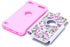 Apple iPod Touch 5,6th Case, iPod 7th Generation Case, Rainbow Unicorn Pattern Shockproof Studded Rhinestone Crystal Bling Hybrid Case Silicone Protective Armor for Apple iPod Touch 5 6th Generation