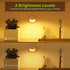 AUVON Rechargeable Battery Night Light, Mini Motion Sensor Night Light, Warm White LED Stick-On Closet Light with Dusk to Dawn Sensor, Adjustable Brightness for Wall, Stairs, Hallway, Cabinet (2 Pack)