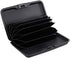 ELFISH RFID Blocking Credit Card Protector Aluminum ID Case Hard Shell Business Card Holders Metal Wallet for Men or Women (Black)