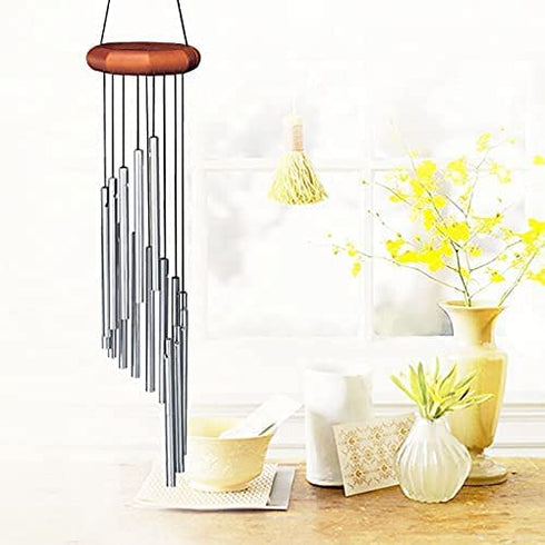 60 Pieces Wind Chime Tubes Parts Supplies Windchime String Metal Tubes for Crafts DIY Wind Chimes Kits for Adults Kids Arts and Crafts
