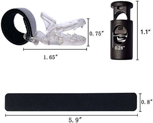 Garden Flag Rubber Stoppers and Tiger Anti-Wind Clips Accessories for Garden Flag Stand-Holder-Pole Keep Your Flags from Flying Away in High Winds (4 Pack)