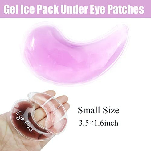 Reusable Gel Eye Pad, Cooling Eye Pads Reusable Small Ice Pack Under Eye Patches, Eye Hot Cold Treatment Pack for Redness, Pain Relief and Eye Relax (Bee)