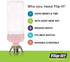 Flip-It! Bottle Emptying Kit - Flip Bottle Upside Down to Get Every Drop Out of Lotions, Shampoos and Kitchen Condiments (6 Pack, Pastel Color Edition)