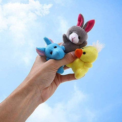 ThinkMax 24 Pack Mini Plush Animals Toy Assortment, Small Stuffed Animals in Bulk for Kids Party Favor, Easter Eggs Fillers