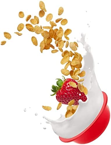 DecorRack Set of 4 Cereal Bowls, Soup Bowl for Salad, Fruit, Dessert, Snack, Small Serving and Mixing Bowls, BPA Free - Plastic, Shatter Proof and Unbreakable, Blue, 28 oz (Set of 4)