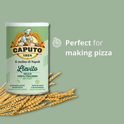 Antimo Caputo Lievito Active Dry Yeast 3.5 Ounce Can - Made in Italy - Perfect with 00 Flour