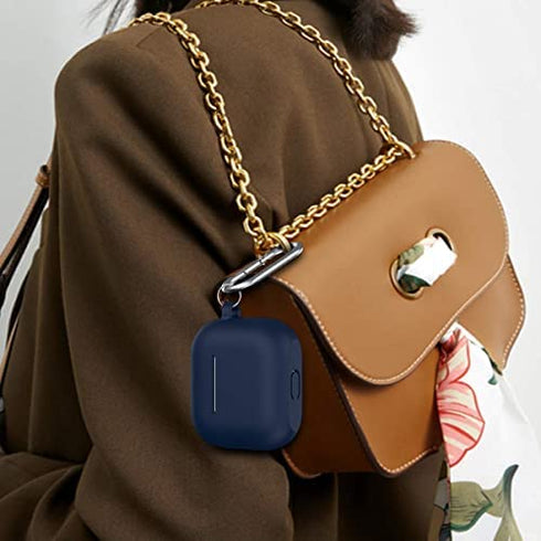 Compatible with AirPods 3 Case Cover Silicone Protective Case Skin for Airpods 3rd Generation Charging Case 2021 (Front LED Visible) Navy Blue