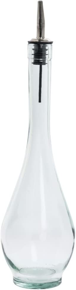 TableCraft H931 Siena 16 Oz. Green Tint Glass Oil Bottle