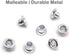 FoRapid 3mm/1/8" Quicklet Eyelets-Scrapbooking/Birthday Wedding Baby Greeting Holiday Card/Paper Craft/Luggage Cruise Tag/DIY Album/Clothing etc-Pre-Cut Back Slit Set with a Pen-200 PCS (Silver)