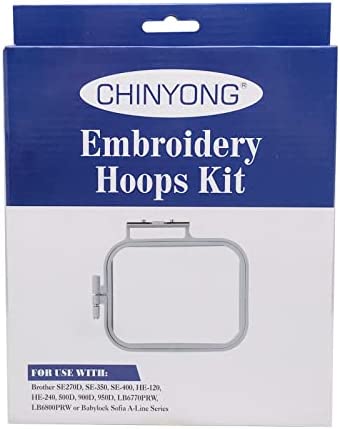 YEQIN Embroidery Hoop for Brother SE600 SE400 SE625 SE270D SE350 SE400 900D 950D Innovis Babylock Brother Embroidery Machine Hoop (4x4in - SA432)