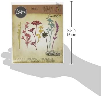 Sizzix 661190 Wildflowers Thinlits Die Set by Tim Holtz (7/Pack)