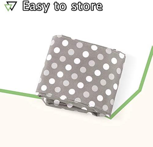 Luxja Dust Cover Compatible with Cricut Explore Air and Explore Air 2, Dust Cover with Back Pockets, Gray Dots
